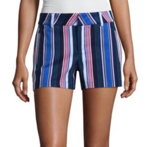 ANA, A New Approach Striped Twill Shorts, Size 4